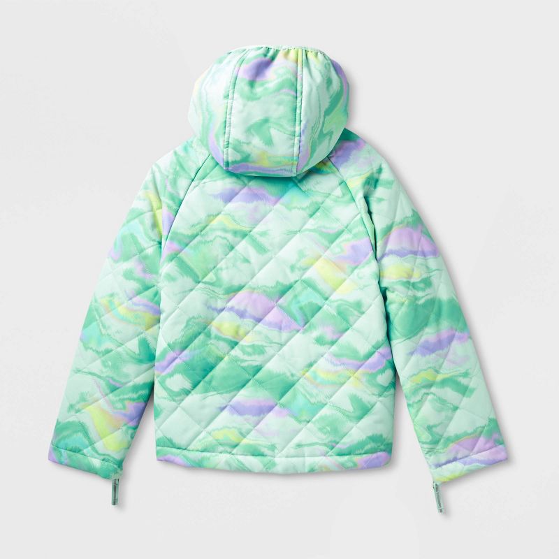Girls' Adaptive Quilted Jacket - Cat & Jack™, 3 of 6