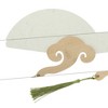 Unique Bargains Portable Double-Sided Short Handle Round-Shaped Folding Fan 1 Pc - 3 of 4