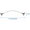 Mount-It! Furniture Anti-Tip Anchor, Steel Child Safety Straps | Secure Wall Anchors for Bookshelf, Dresser, Earthquake Protection for Babies and Pets - 4 of 4