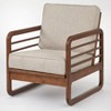 Divani Chair Latte - Lifestorey: Rubberwood Frame, Removable Cushions, Modern Armchair - 3 of 4