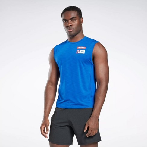 Reebok Training Sleeveless Tech T-shirt Mens Athletic Tank Tops