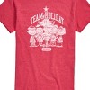 Men's - Peanuts - Snoopy Charlie Linus Sally and Lucy Team Holiday Spirit Short Sleeve Graphic T-Shirt - 2 of 4