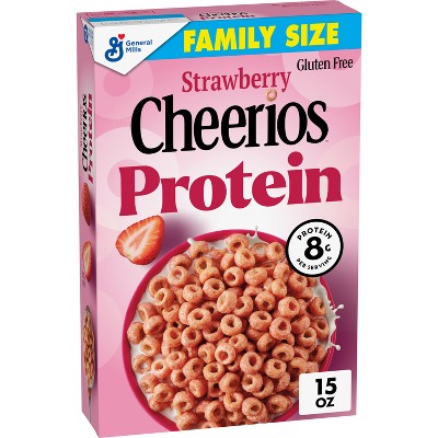 Cheerios Protein Strawberry Breakfast Cereal - 15oz