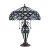 Chloe Lighting Prisma Tiffany-Style 3 Light Double Lit Table Lamp 18" Shade - 2 of 2