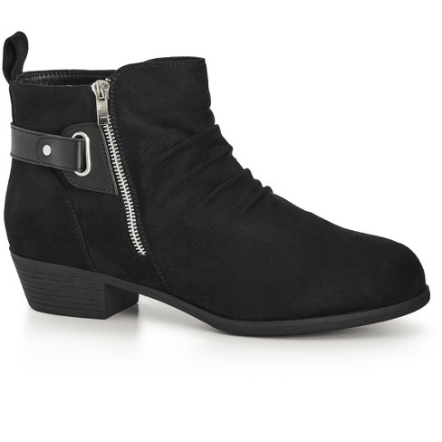 Ladies wide clearance fit black boots