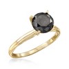 Ross-Simons 2.00 Carat Black Diamond Solitaire Ring in 14kt Yellow Gold - 4 of 4