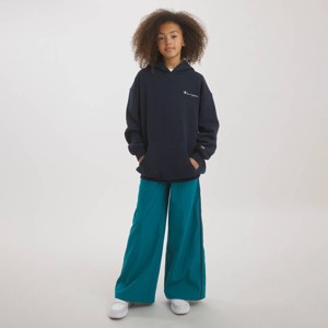 Champion Girls' Oversized Graphic Fleece Hoodie - Navy Blue M : Target