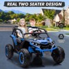 Jojoka 24V Ride On UTV for Kids, 2 Seater 4WD Electric Truck w/ Remote Control,2 Speed Adjustment, Led Lights,Music Player - 2 of 4