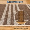 Washable Modern Stripe Accent Rug, Non Slip Non Shedding Carpet, Foldable Low Pile Mat for Laundry Bedside Bedroom Living Room - 3 of 4