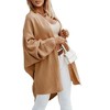 Imily Bela Women's Autumn/Winter Solid Color Fashionable Front Open Long Cardigan Sweater for Casual Wear - 3 of 4