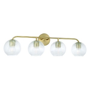 Capital Lighting Dolan 4 - Light Vanity in  Matte Brass - 1 of 4