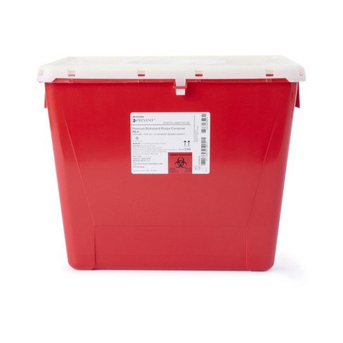 Covidien 1 Gallon Red Sharps-A-Gator Sharps Container w/Slide Lid