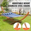 VEVOR Wooden Hammock Stand, 475 lbs Capacity Universal 2 Person Hammock Frame Fits 9-13 ft Hammocks, Larch Wood Arc Adjustable Stand for Hammock - 4 of 4