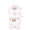 Hudson Baby Infant Girl Cotton Layette Set, Gold Pastel Butterfly - 2 of 4