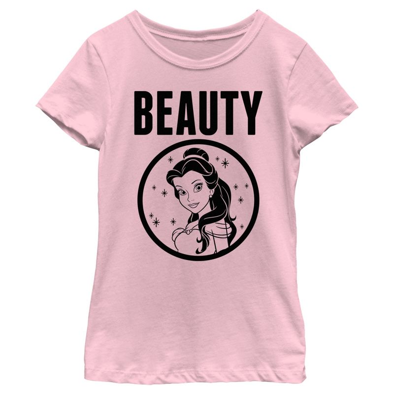 Girl's Beauty and the Beast Belle Portrait T-Shirt, 1 of 5