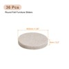 Unique Bargains Round Felt Self-stick Non-slip Anti-scratch Furniture Pads 36 Pcs - 2 of 4