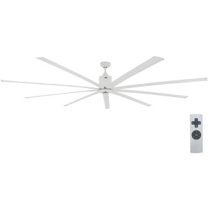 iLIVING 96-Inch High Volume Low Speed HVLS 9 Blades BLDC Big Ceiling Fan, Reversible Industrial Commercial and Residential with IR Remote - 1 of 4