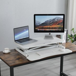 NicBex Modern Standing Writing Desk Converter, Height Adjustable Computer Desk, Standing Desk with Spacious Work Area for Living Room - 1 of 4
