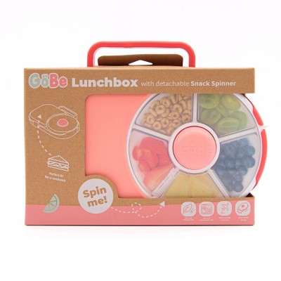 GoBe Kids' 2-in-1 Bento Style Lunchbox with Small Snack Spinner Flip -