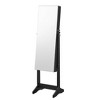 SONGMICS Mirrored Jewelry Cabinet Armoire Freestanding Lockable Storage Box Organizer Unit with Full-Length Frameless Mirror - 2 of 4