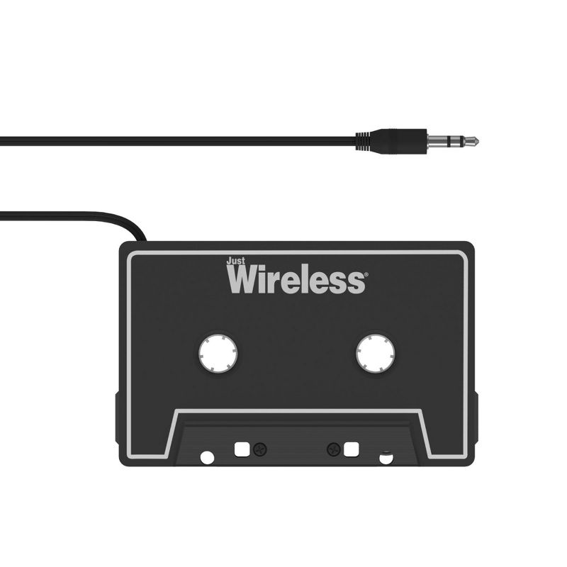 Just Wireless Cassette to 3.5mm Auxiliary Audio Adapter - Black, 3 of 10
