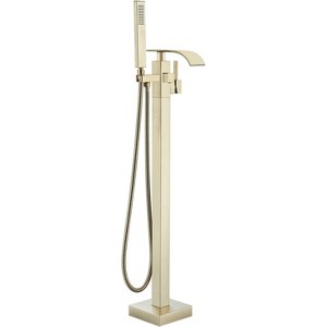 Mixxidea Standing Tub Faucet Brushed Gold - 1 of 3