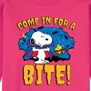 Men's - Peanuts - Snoopy and Woodstock Halloween Vampire Bite Graphic Fleece Sweatshirt - 2 of 4