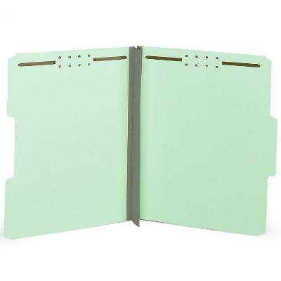 HITOUCH BUSINESS SERVICES Classification Folder 3" Expansion Letter Size Light Green 25/Box TR18354
