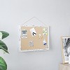 Emma and Oliver Wall Mount Linen Board with Wooden Push Pins - 2 of 4