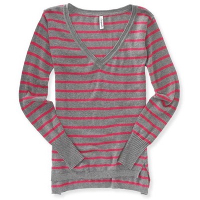 Aeropostale Womens Stripe Knit Sweater