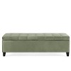 NicBex Modern 50" Storage Bench Velvet Accent Stool with Button Tufted for Entryway and Living Room - 4 of 4