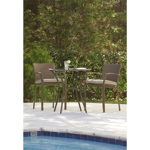 Lakewood Ranch 3pc High Top Bistro Set, High Bistro Sets Outdoor