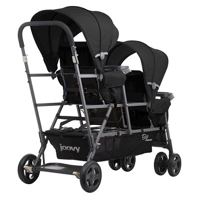 joovy big caboose graphite stand on triple stroller