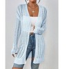 BLUEMING Womens Long Sleeve Lightweight Open Front V-Neck Casual Cardigan Sweaters Outerwear - 2 of 4