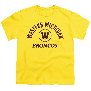 Western Michigan University Large One Color Kids T-Shirt For Youth Yellow - 1 of 4