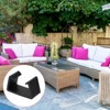 Unique Bargains Outdoor Patio Furniture Clips Fixed Connection Chair Fasteners Black - 2 of 4