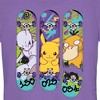 Juniors Womens Pokemon Mewtwo, Pikachu, and Psyduck Skateboard Decks T-Shirt - 2 of 4