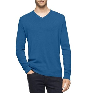 Calvin Klein Mens Knit Pullover Sweater, openwaterhtr, 2XL - 1 of 1