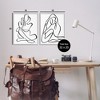 Stupell Industries Minimalist Female Figure 2pc Framed Giclee Art Set - 3 of 4