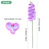 Unique Bargains Artificial Orchid Flowers Nine-headed Large Faux Phalaenopsis Silk Bouquets Real Touch 37 Inch - 3 of 4