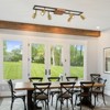 LLHZSY 6-Head Ceiling Track Light Fixture Kit 30" Wide Modern Spot Light for Kitchen Bathroom Living Room-GU10 - 4 of 4