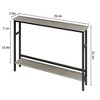 Entryway Table, Console Tables with Storage, 39.3”Rustic Sofa Table with Adjustable Shelf - 3 of 4