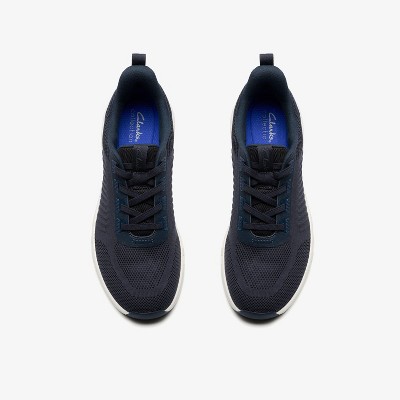 Clarks Mens Motion Trek LT Navy Knit Shoes 12 Wide — фото 6