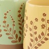 Gibson Home Garcelle 4 Piece 18 Ounce Round Stoneware Mug Set in Assorted Designs and Colors - 3 of 4