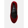 Old Novelty Platform Heel Velvet Pumps - 4 of 4