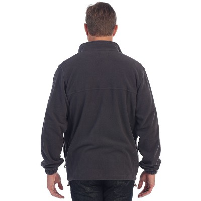 GIOBERTI Men's Full Zip Polar Fleece Jacket, Heather Charcoal, Large — фото 3