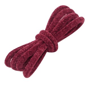 INSPIRE CHIC Round Fuzzy Hairy Soft Wide Shoelaces for Casual Shoes 2 Pairs - 1 of 4