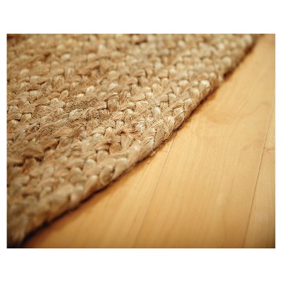 Eco-Friendly Kerala 49'' Round Natural Jute Braided Rug