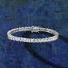 Ross-Simons 16.00 ct. t.w. Princess-Cut CZ Tennis Bracelet in Sterling Silver - 4 of 4