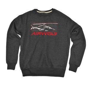 Airwolf Grid Slim Fit Crewneck Sweatshirt - 1 of 4